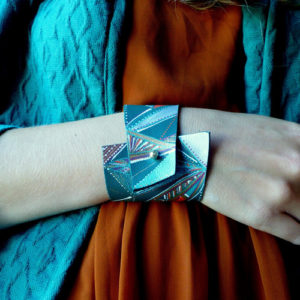 Mapupicchu : bracelet manchette cuir - Le blog Un Grand Marché