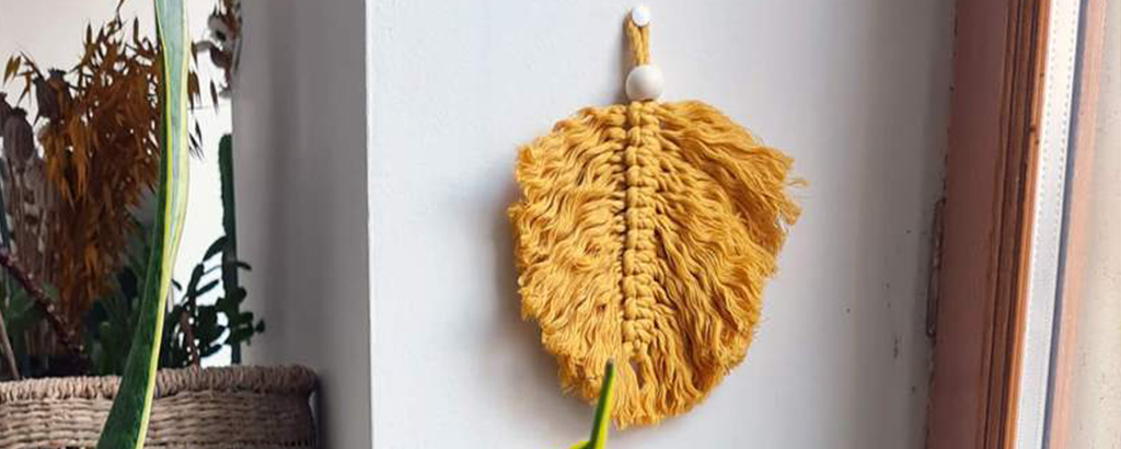 Fabriquer une feuille en macramé, le tuto de Chez Viviane