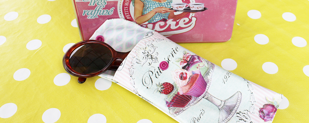Fabriquer un étui à lunettes vintage et girly par Compagnie Twinny