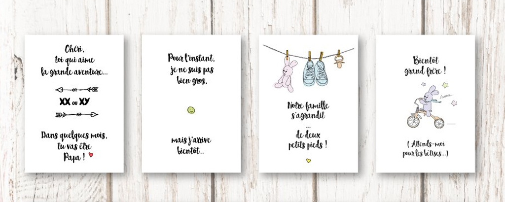 idées originales pour annoncer sa grossesse : papa, papy, mamie, tonton, tata